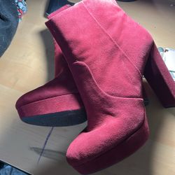 Gianni Bini Red High Heel Boots