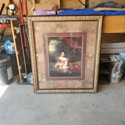 Miss Peel Photo With Gold Frame