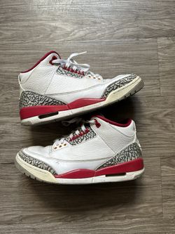 Jordan 3 cardinal red 8.5