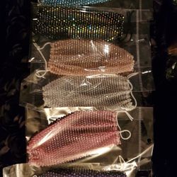 Bling Wear Over Your Medical Masks Cover Adjustable Ear Loop