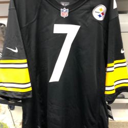 Steelers #7 Roethlisberger XXL Loose Fit Men’s Jersey (70509849)