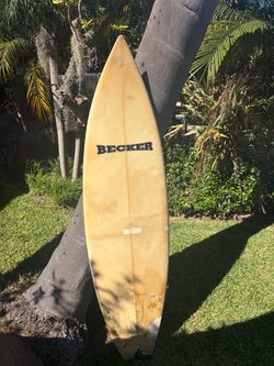 Title: Becker 5’10” Matt Calvani Swallowtail — FCS G5 Fins — $100
