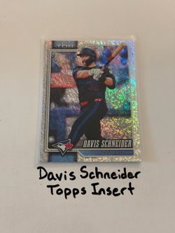 Davis Schneider Toronto Blue Jays Outfielder Topps Short Print Insert Card.