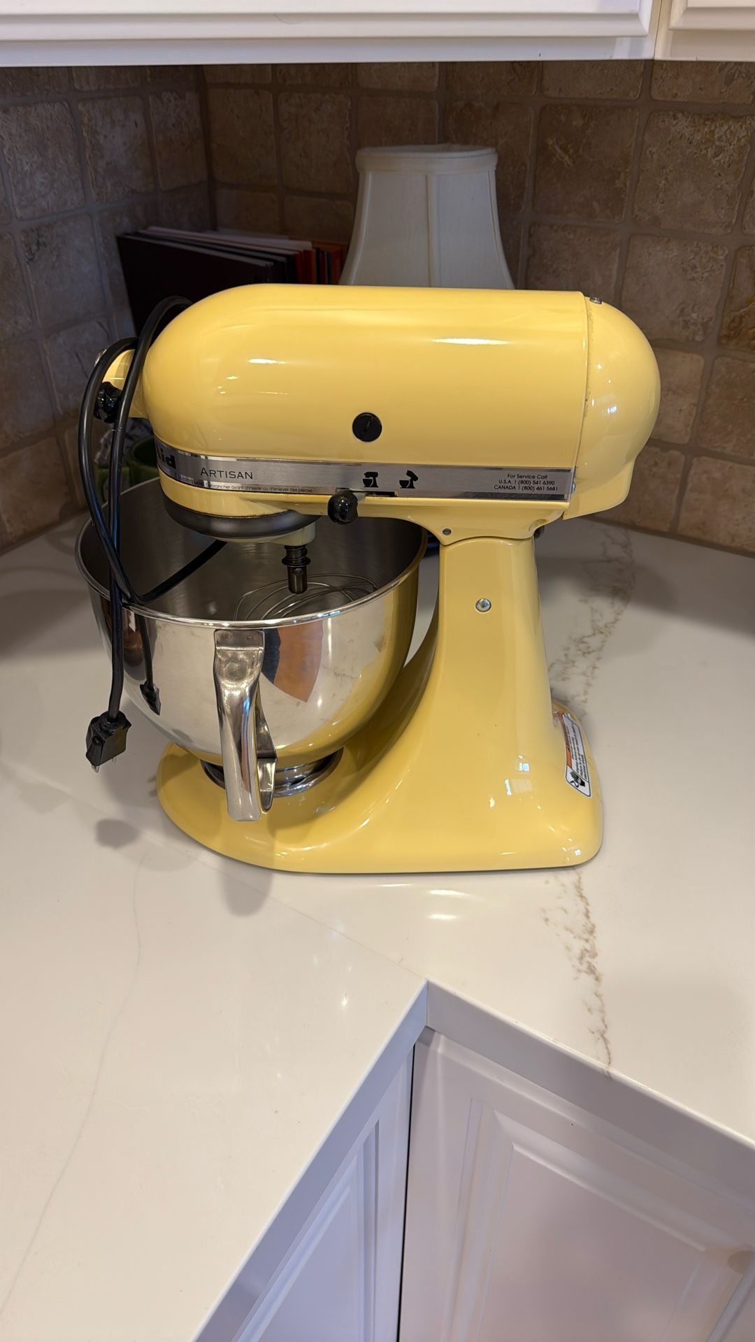 Yellow Kitchen Aid Mixer
