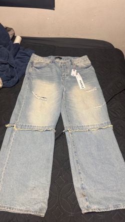 Baggy purple jeans size 38
