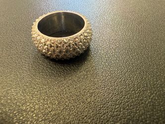925 Silver upside down diamond ring