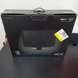 Acer 20" 51cm Wide LCD Monitor.