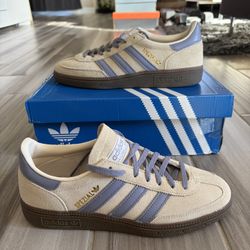 Women’s Adidas Handball Spezial Sneakers Shoes - White Silver Violet Gum - Size 8, 9