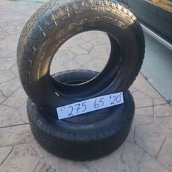 275. 60 R20 2 Tires