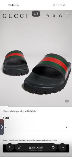 Men's slide sandal with Web
