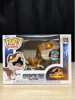 Funko Pop! Vinyl: Jurassic World Dominion - Atrociraptor (Tiger) #1218 - Funko Specialty Series