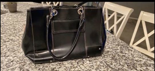 Leather laptop bag