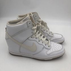 Nike Dunk Sky Hi Hidden Wedge Essential White Gum 644877 103 Size 9.5.