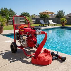 Home Fire Pool Pump System for Wildfire Defense 