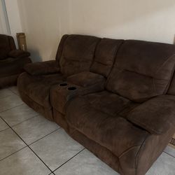 Brown Recliner Couches 
