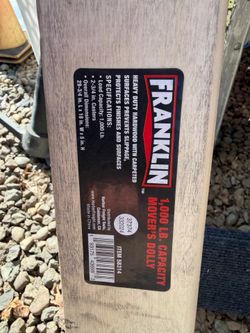 30 in. x 18 in., 1000 lb. Capacity Hardwood Dolly $15.00 each