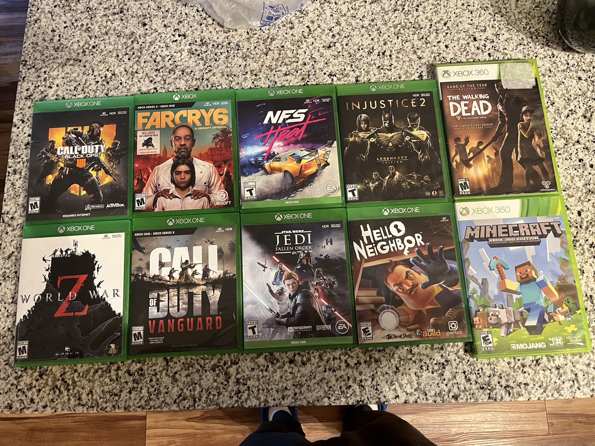 8 Xbox One Games& 2 Xbox 360 Games
