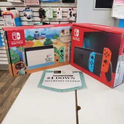 Nintendo Switch Gaming Console- 90 DAY WARRANTY - $1 DOWN - NO CREDIT NEEDED 