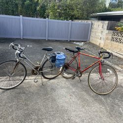 2 Vintage Road Bikes 