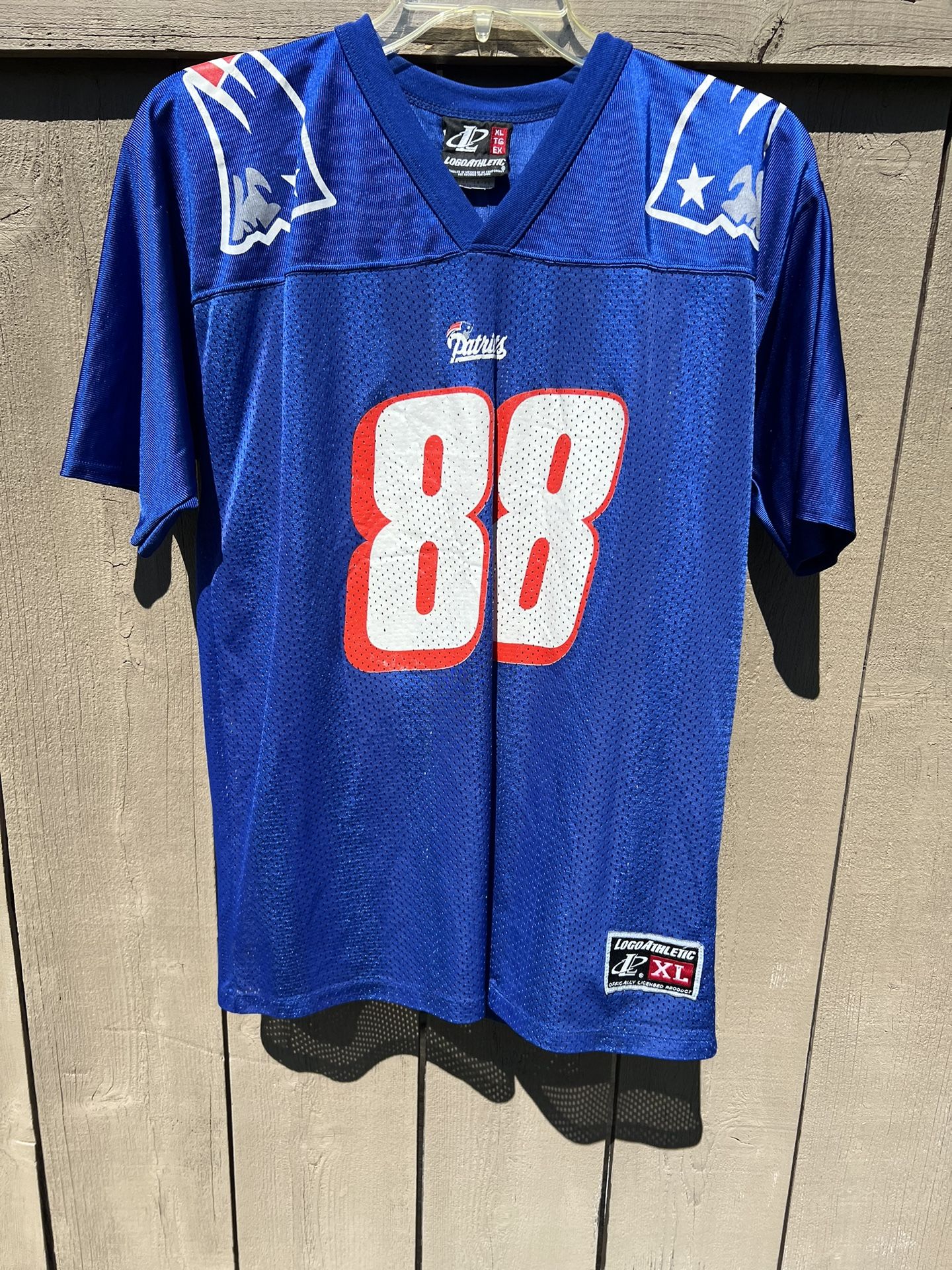 Vintage Logo Athletic New England Patriots Terry Glenn #88 Youth Jersey XL 18-20