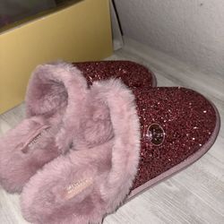 Pink Michael Kors slippers 