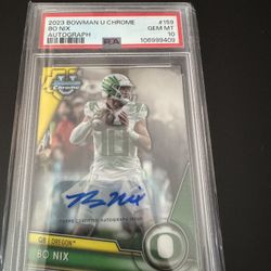 2023 Bowman U Chrome Bo Nix Auto