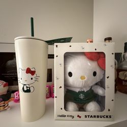 Hello Kitty Starbucks Plush / Cup