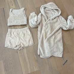 Fuzzy Tan Super Soft Outfit