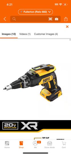 DEWALT XR 20V MAX Lithium-Ion Cordless Brushless Screw Gun (Tool Only) DOESNT WORK @dw-290
