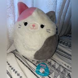 Squishmallows Karina the Cat 12" Stuffed Plush Fuzzmallows