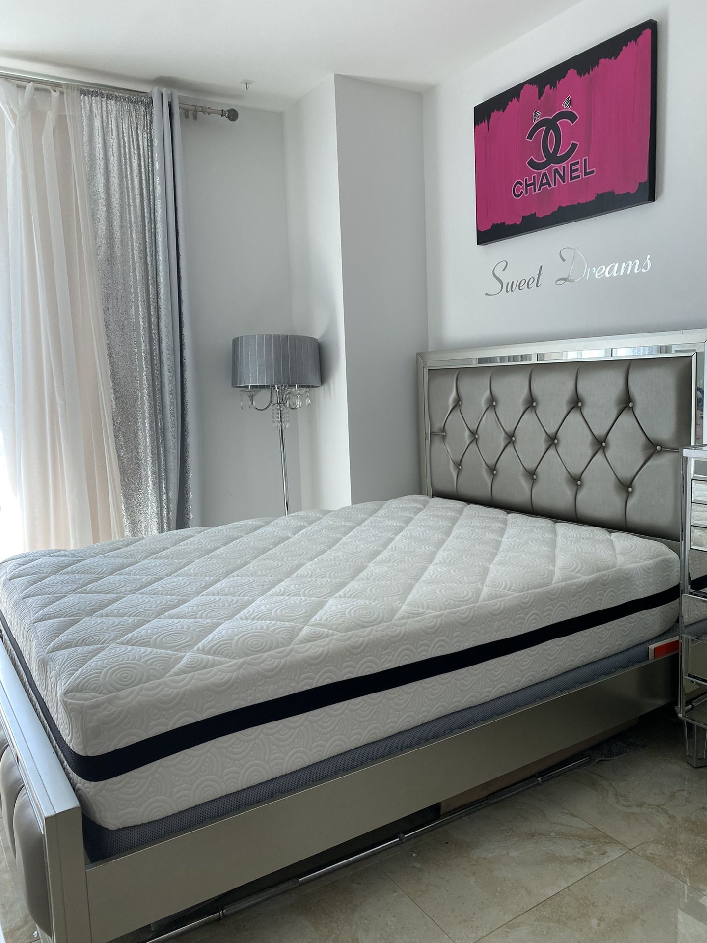 Queen Bed Frame with Headboard