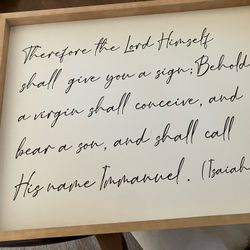 Isaiah 7:14. Call His Name Immanuel 