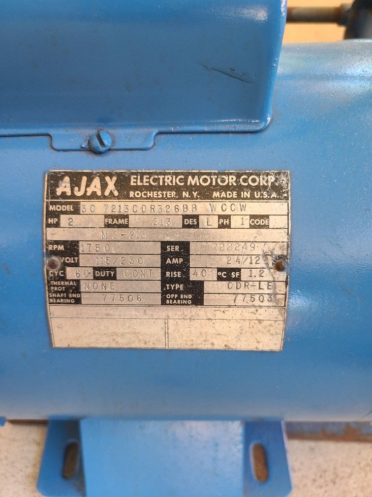 AJAX ELECTRIC MOTOR 2HP