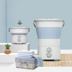 Household Folding Washing Machine Mini Portable Automatic Underwear Bucket Washing Sock Home Appliances