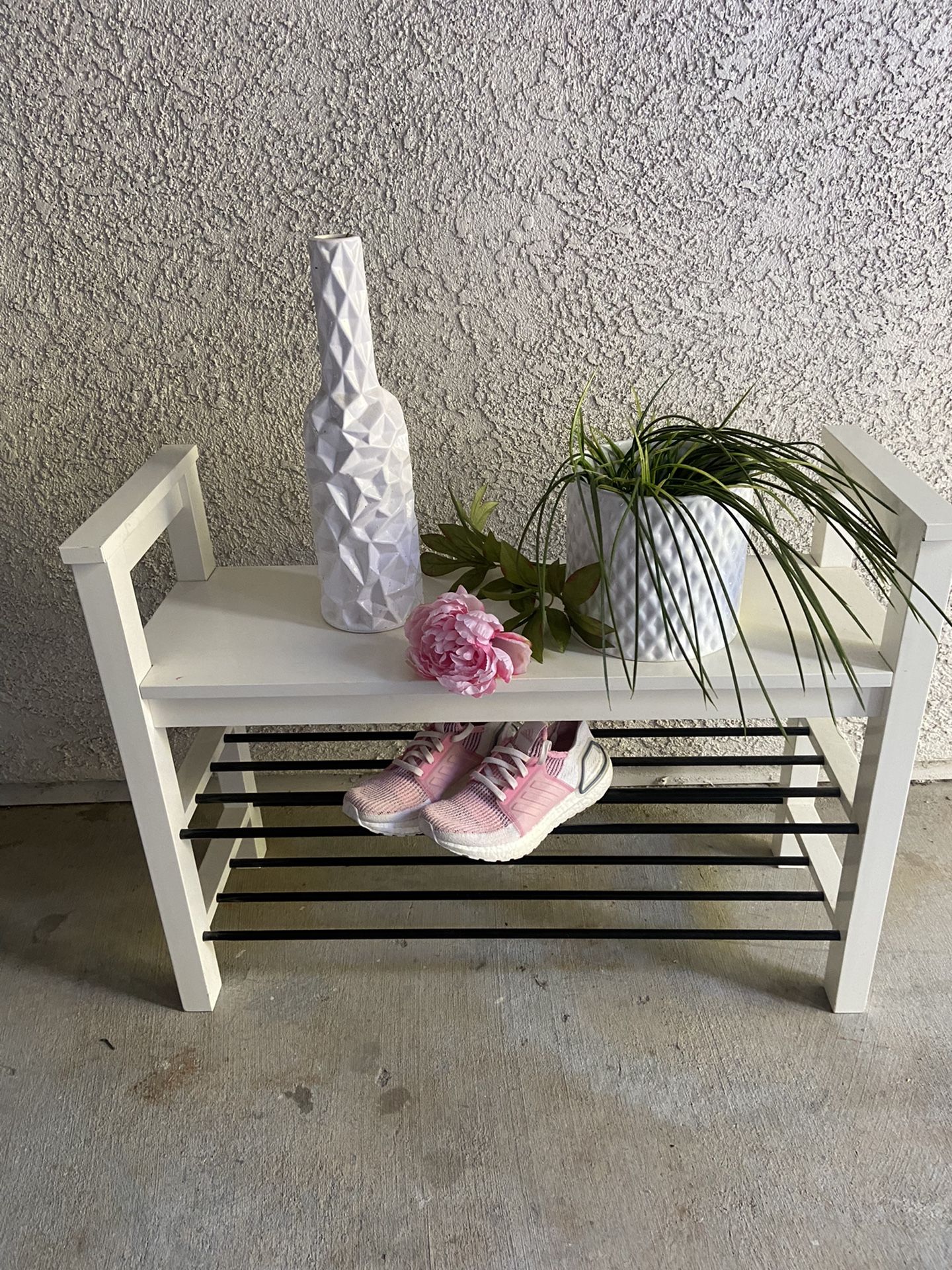 Ikea bench with shoe Rack 