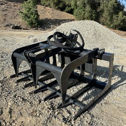 Mini Skid Steer 44inch Skelton Grapple Bucket 