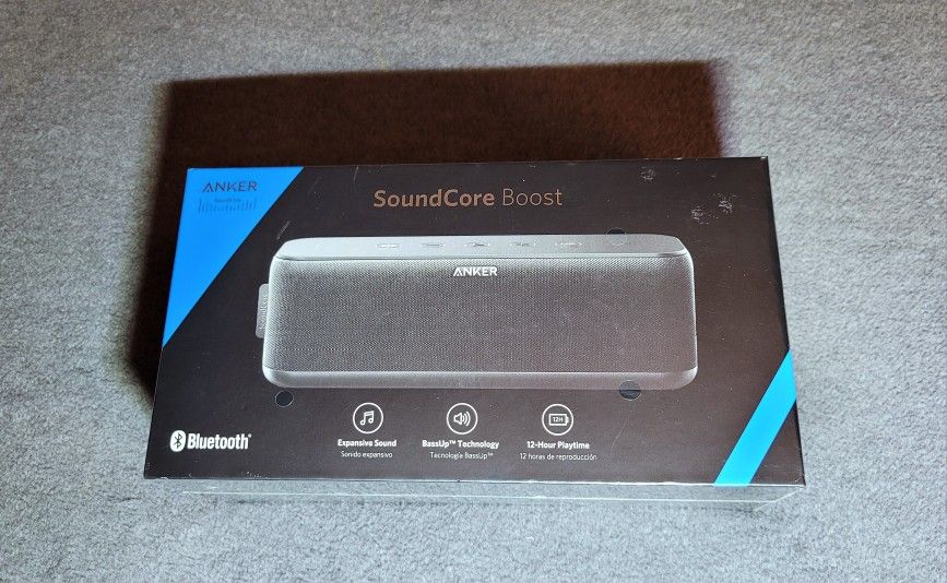 Anker Soundcore BOOST Waterproof Wireless Portable Bluetooth Speaker BLACK - NEW UNOPENED