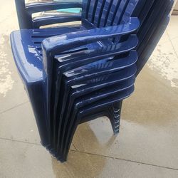 6 Blue Chairs For Parties 25 Each Paid 150 Strong Chairs 