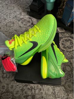 Kobe 6 Grinch New reps sz 11 fits like 10.5
