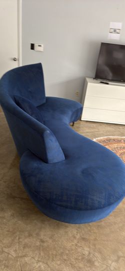 Beautiful blue sofa