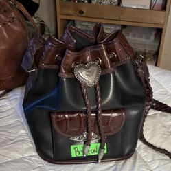 Brighton Bucket Bag With Drawstring Shoulder Bag 
