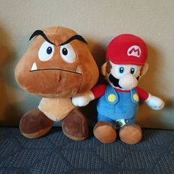 Mario & Toad Plushies