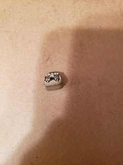 Silver purse charm