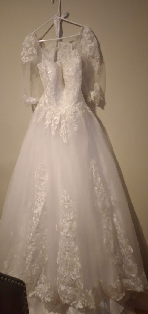Wedding Dress Size 12... White