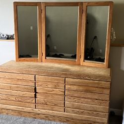 Solid Oak Dresser