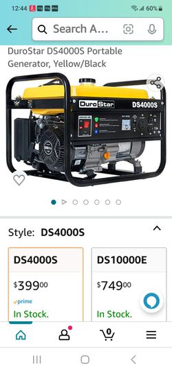  DuroStar DS4000S Portable Generator, Yellow/Black : Patio,  Lawn & Garden