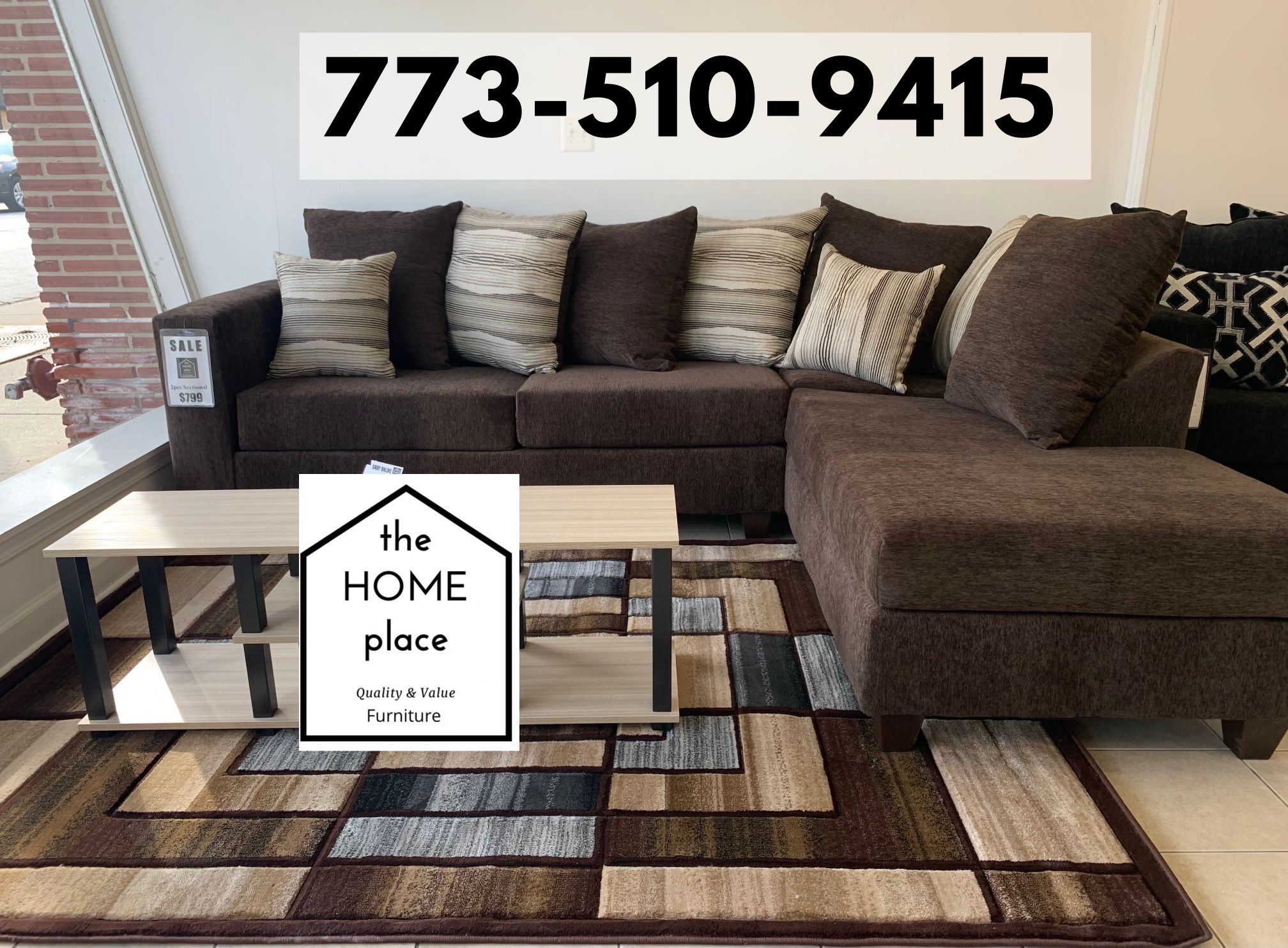 New Arrival!!! 🚨 Brand New 2pcs Sectional In Stock NOW!!!