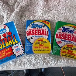 Sealed baseball cards