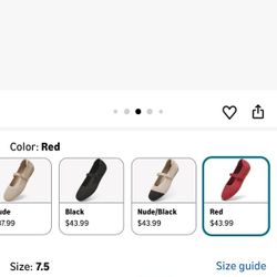 7.5 Arromic Ballet Flats for Women Round Toe Mary Jane Shoes Comfortable Dressy Women Flats Adjustable Straps Washable Knit Slip On Shoes