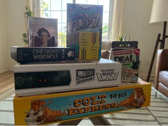 Board Game Collection – Colt Express Big Box, Unmatched, Scrabble, Jenga & More